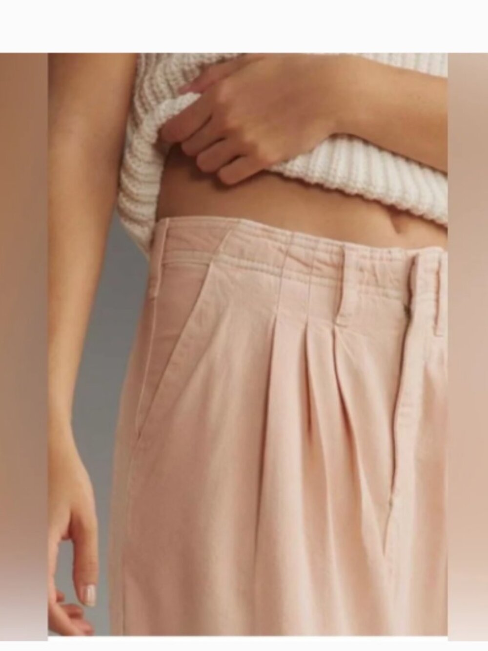 Anthropologie Pilcro Blush Pink Midi Skirt size 6 - Picture 3 of 11